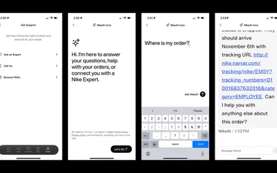 CS Agent chat in the Nike App